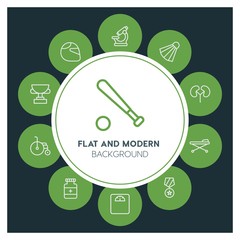 health, science, sports Infographic Circle outline Icons Set. Contains such Icons as  business,  website,  elements,  background,  pattern,  illustration and more. ..Fully Editable. Pixel Perfect