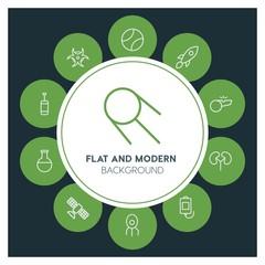 health, science, sports Infographic Circle outline Icons Set. Contains such Icons as  business,  website,  elements,  background,  pattern,  illustration and more. ..Fully Editable. Pixel Perfect