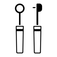 Zahnmedizin Icon - Zahnarztbesteck