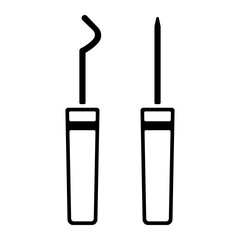 Zahnmedizin Icon - Zahnarztbesteck
