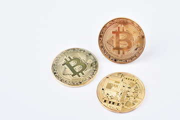 Isolated Bitcoin Physical Coins