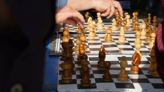 Chess Playing In The Park	
