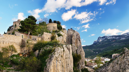 lake in Guadalest -  Alicante, Spain. Guadalest