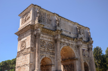 Fototapeta na wymiar Rome, Italy - Arch of Constantine