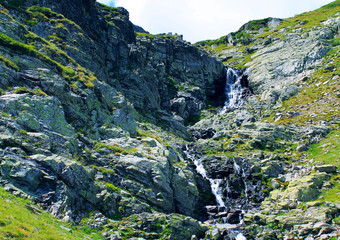 nature seven rila lakes popular high Mountain river running amongst the rocks season spring relax vacation travel concept