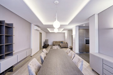 Living room interior in modern house.