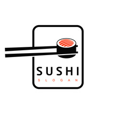 Sushi Logo, Japanese Food Icon © Adiyatma