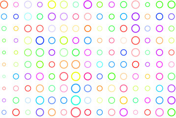 Abstract colored circles, bubbles, sphere or ellipses shape pattern. Messy, backdrop, design & template.