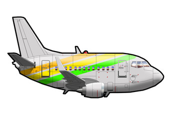 Obraz na płótnie Canvas Jet pasajeros