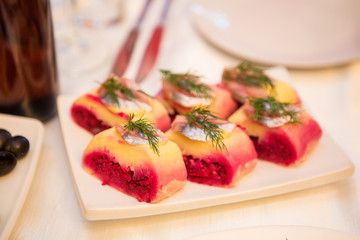 snacks and meals on the table