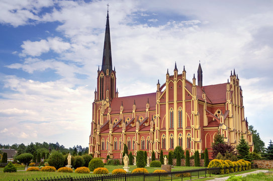 Holy Trinity catholic church, Gervyaty, Belarus