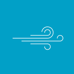 Wind Logo , Wind Line Icon