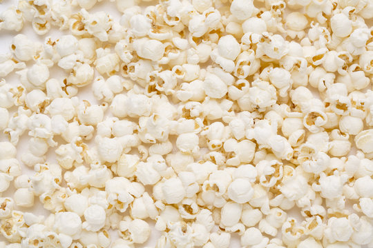 salted popcorn, texture background.