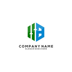 Finance logo with Initial letter B