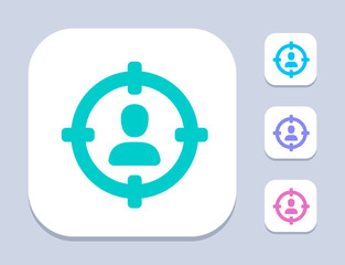 Target On Person - LED Icons. A professional, pixel-perfect icon.