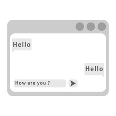 Vector chat frames. Web window