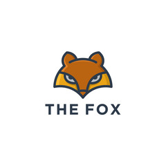 Fox logo template vector illustration