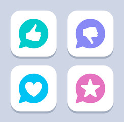 Ranking Notifications - LED Icons. A set of 4 professional, pixel-perfect icons.