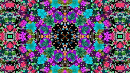 Fabulous multi-colored ornament kaleidoscope