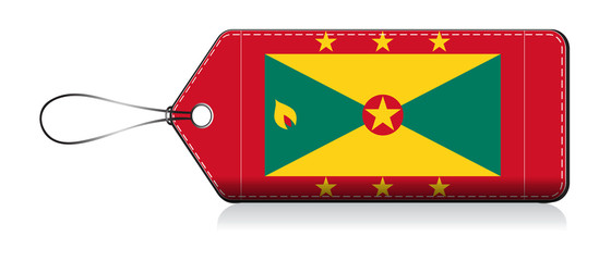 Grenadian flag label, Label of product made in Grenada © VectorPart