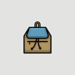 Handbag icon Vector illustration