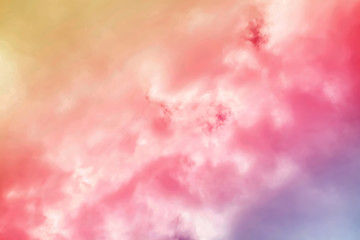 Cloud background with a pastel colorful