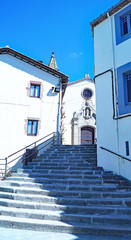 Fototapeta na wymiar Iglesia de Sant Martí en Viladrau, Girona, Catalunya, España