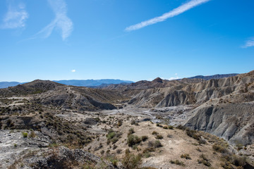 The desert of the Tabernas in Almeria