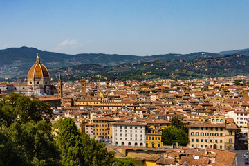 Fototapeta premium Vista su Firenze, Italia