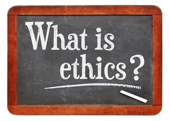 What is ethics? A question on napkin.? A question on blackboard