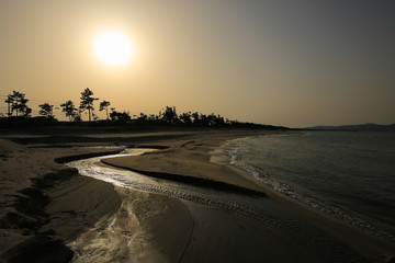 弓ヶ浜海岸の風景　（鳥取県米子市）
