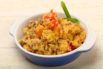 Couscous with meat