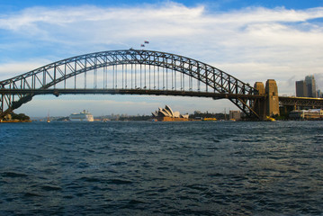 Fototapeta na wymiar Cityscape with Harbour bridge , Sydney Australia