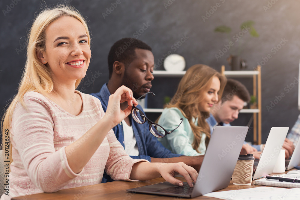 Poster Programmers working in software developing company