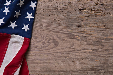 Vintage American Flag Border