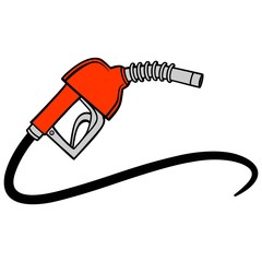 Fuel Pump - A vector cartoon illustration of a gas pump concept.