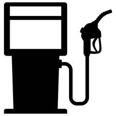 Gas Pump Graphic - A vector cartoon illustration of a gas pump concept.