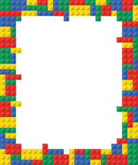 Playing block Frame template background illustration