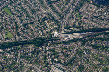 Orpington Railway Station, aerial view