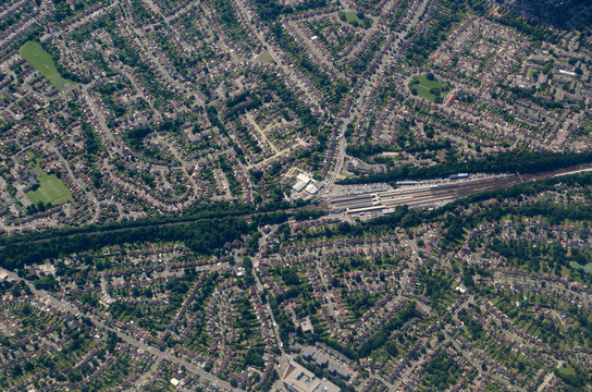 Orpington Railway Station, aerial view