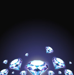 Background with diamonds