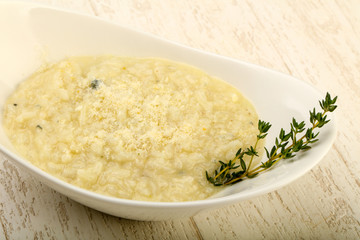 Risotto with blue cheese