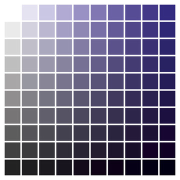 Color chart blue black print production color guide ink catalog