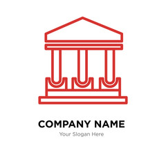 government building company logo design template