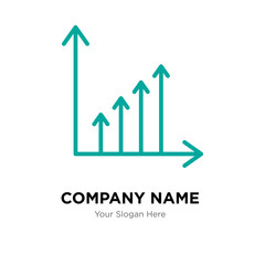 Benefit chart company logo design template