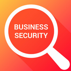 Privacy Concept: Magnifying Optical Glass With Words Business Security