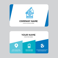 Clapperboard business card design template