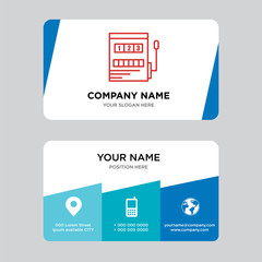 Gaming business card design template