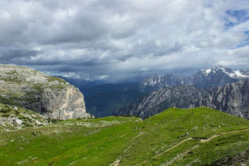 The beautiful hike in NP Tre Cime, Italy.