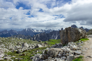 The National Park Tre Cime, Italy.